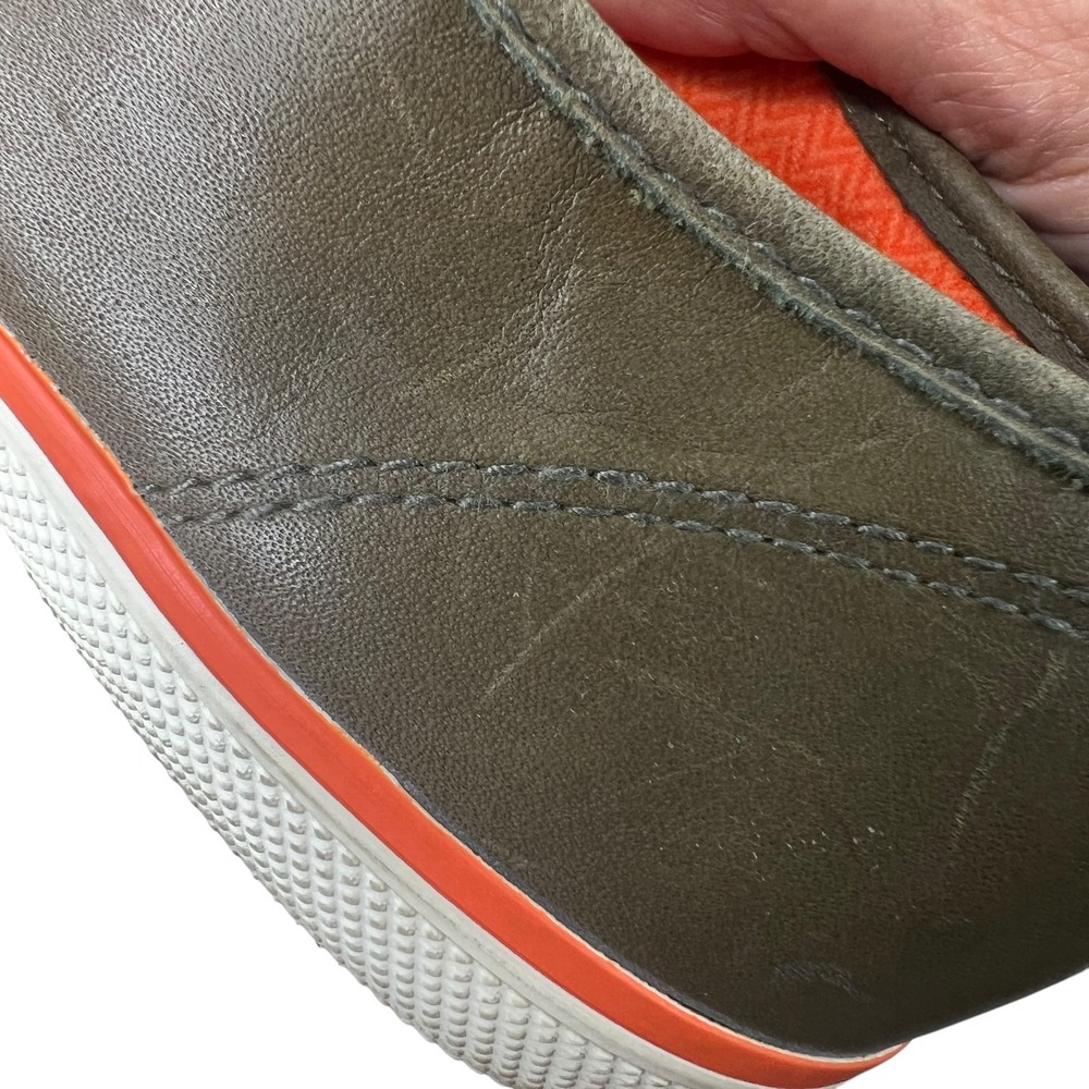 Tretorn Tournament Sneakers Mens 8 Olive Green Leather‎ Low Top Sporty Shoes - Picture 9 of 14